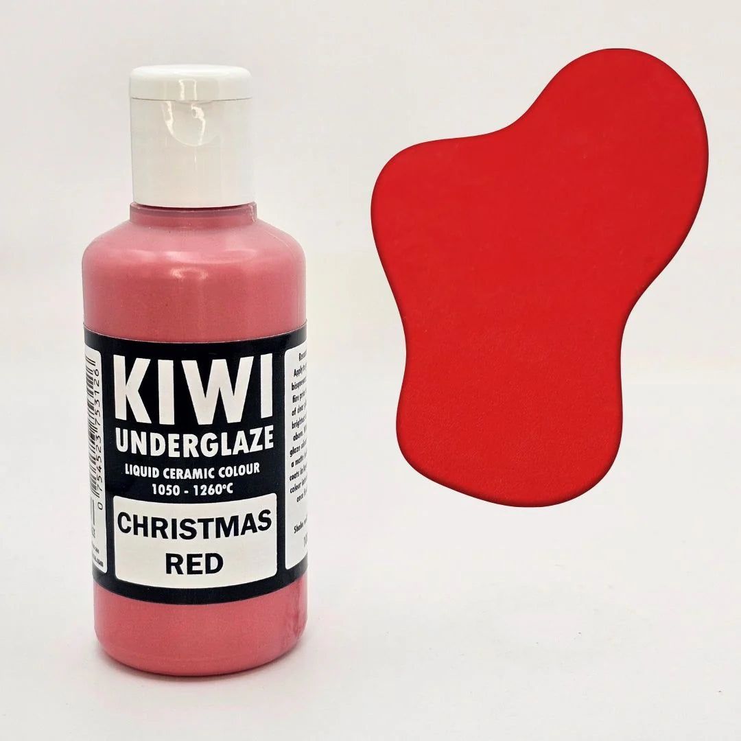 Kiwi Underglaze Christmas Red 100ml