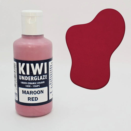 Kiwi Underglaze Maroon Red 100ml