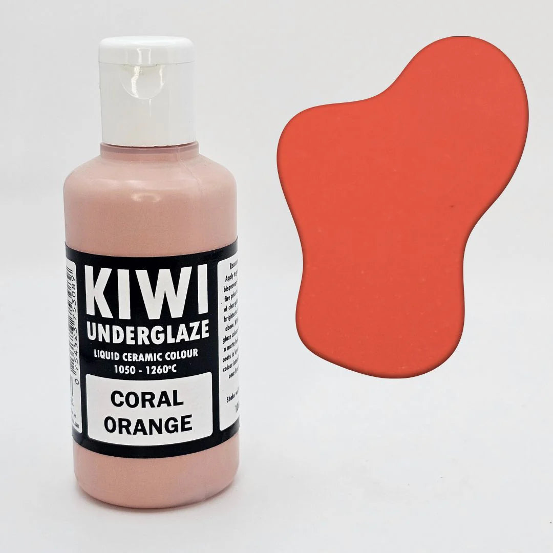 Kiwi Underglaze Coral Orange 100ml