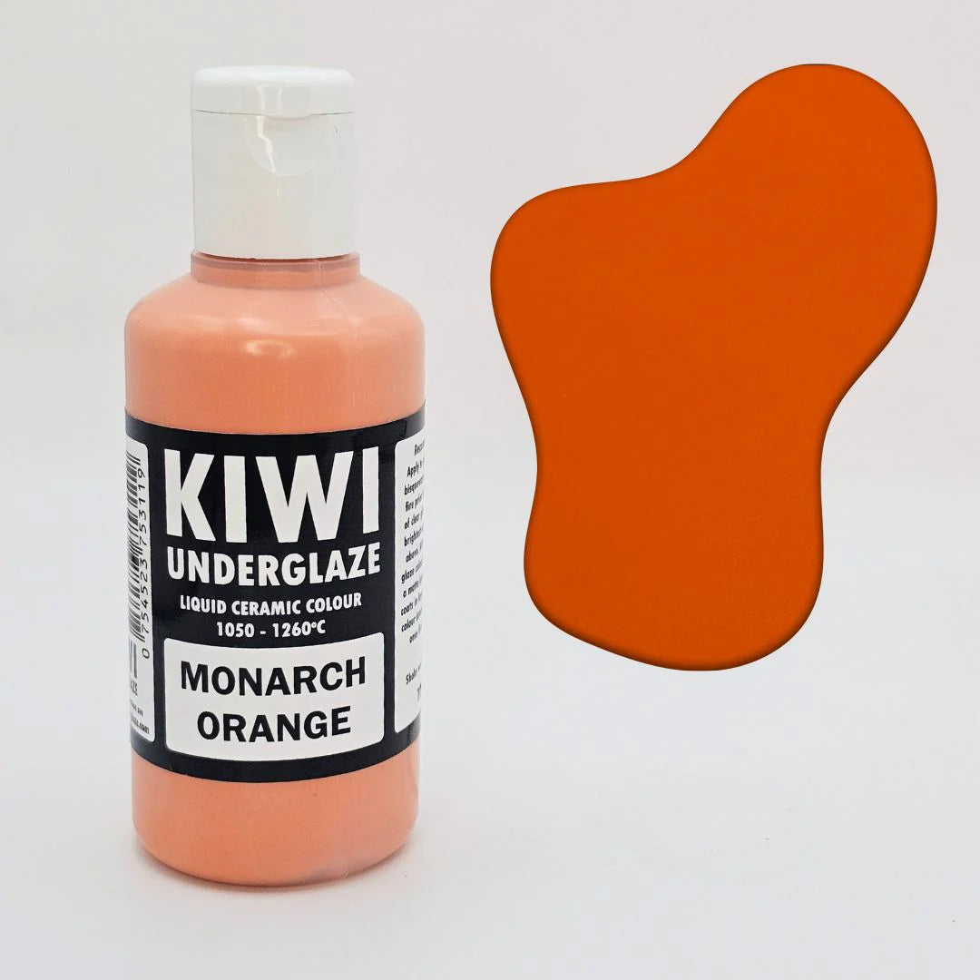 Kiwi Underglaze Monarch Orange 100ml