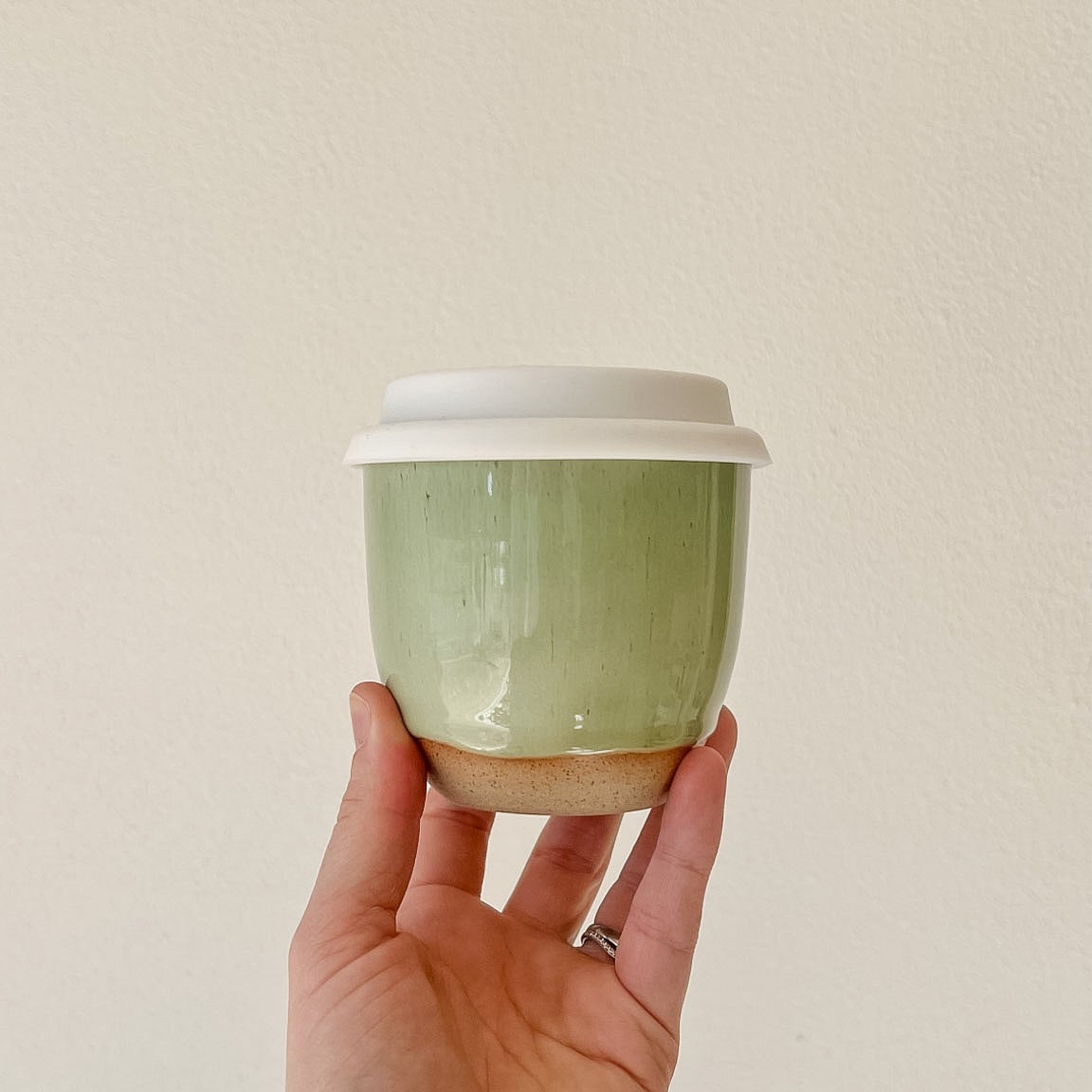 Ceramic Keep Cup - Seaweed