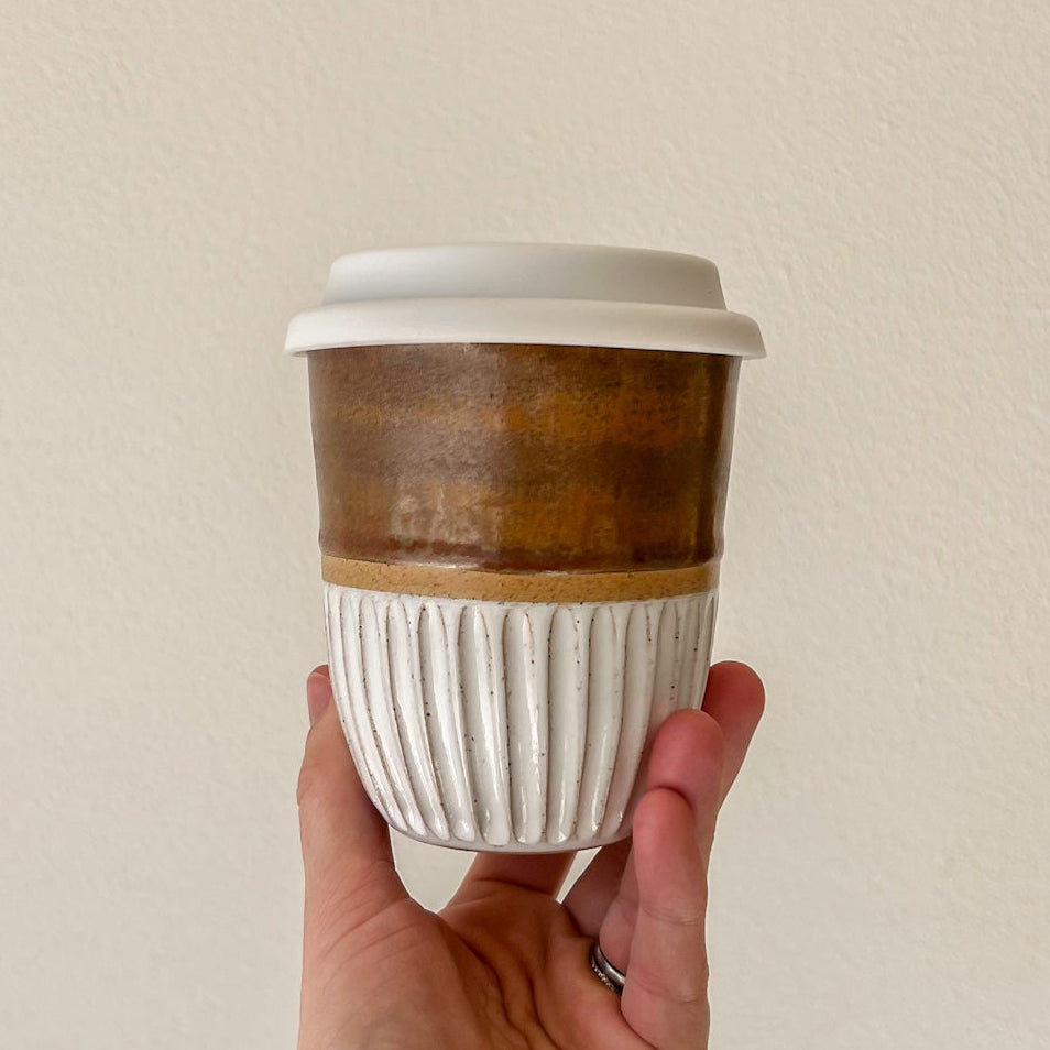 Ceramic Keep Cup - Amberstone