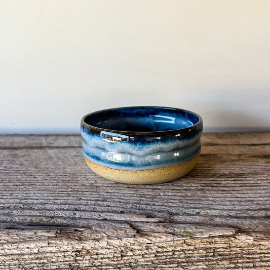 Ceramic bowl with blue.
